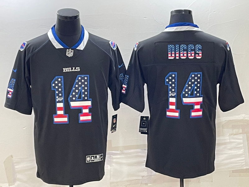 Men's Buffalo Bills Stefon Diggs #14 Black Alternate Jersey Men's Buffalo Bills Stefon Diggs #14 Black Alternate Jersey